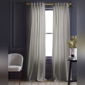 NWT! Quince 100% Cotton Cloud Slub Filtering Curtains, 48" x 84"- 2 Panels(C118)
